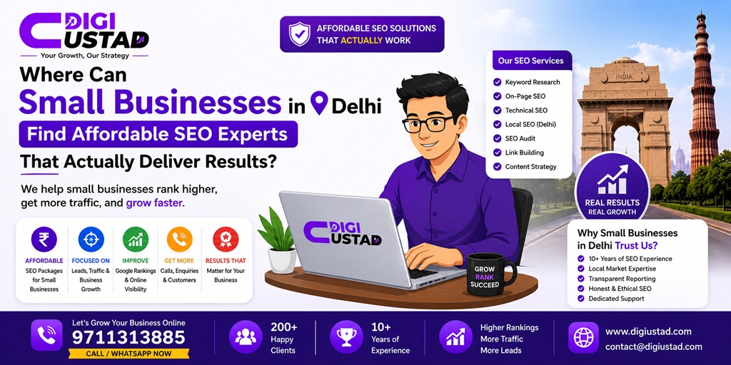 Where Can Small Businesses in Delhi Find Affordable SEO Experts