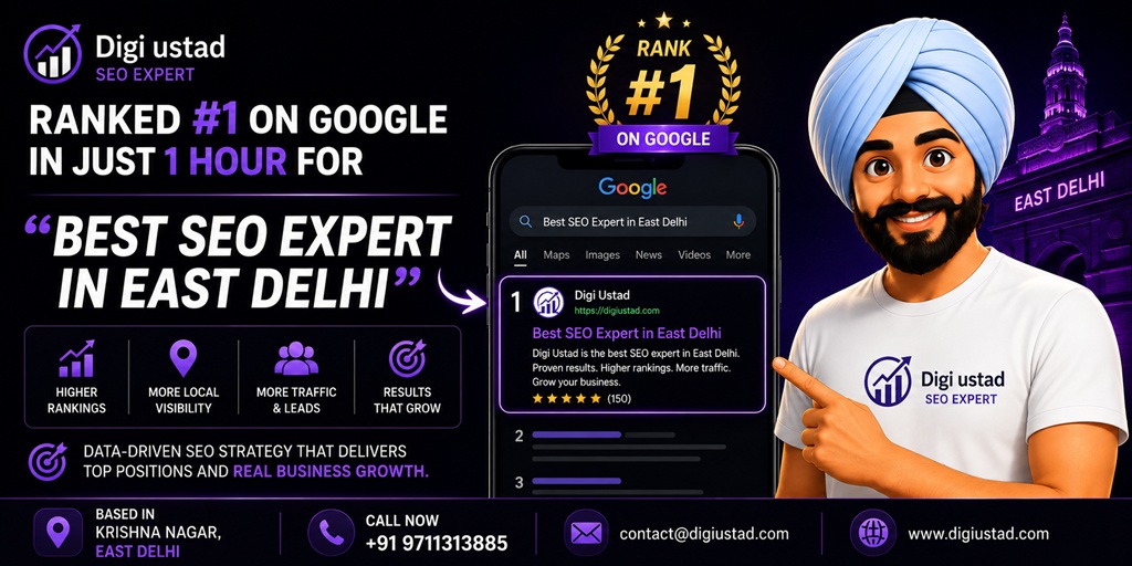 Best SEO Expert in East Delhi