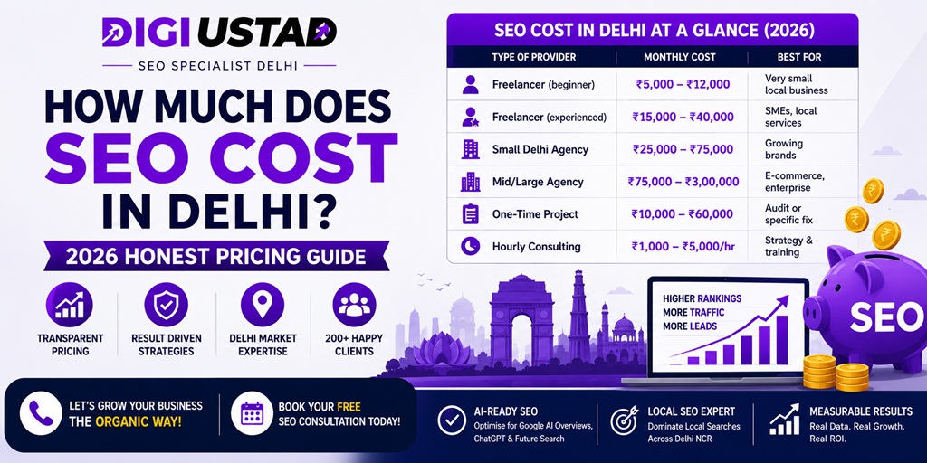 How Much Does SEO Cost in Delhi