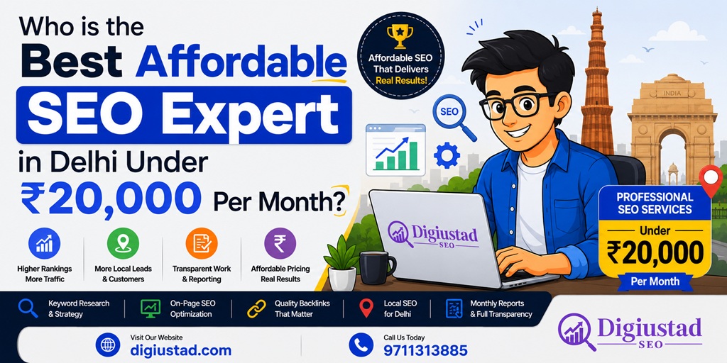 Who is the Best Affordable SEO Expert in Delhi Under ₹20,000 Per Month