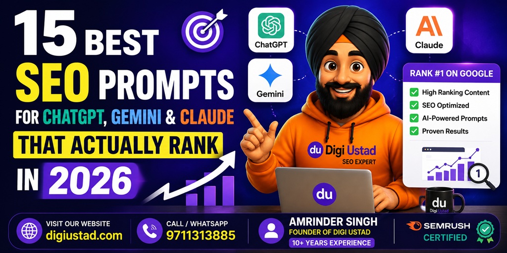 15 Best SEO Prompts for ChatGPT, Gemini & Claude That Actually Rank in 2026