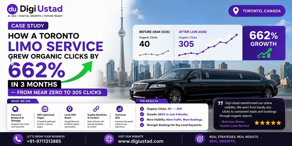 Case Study How a Toronto Limo Service Grew Organic -Digi Ustad