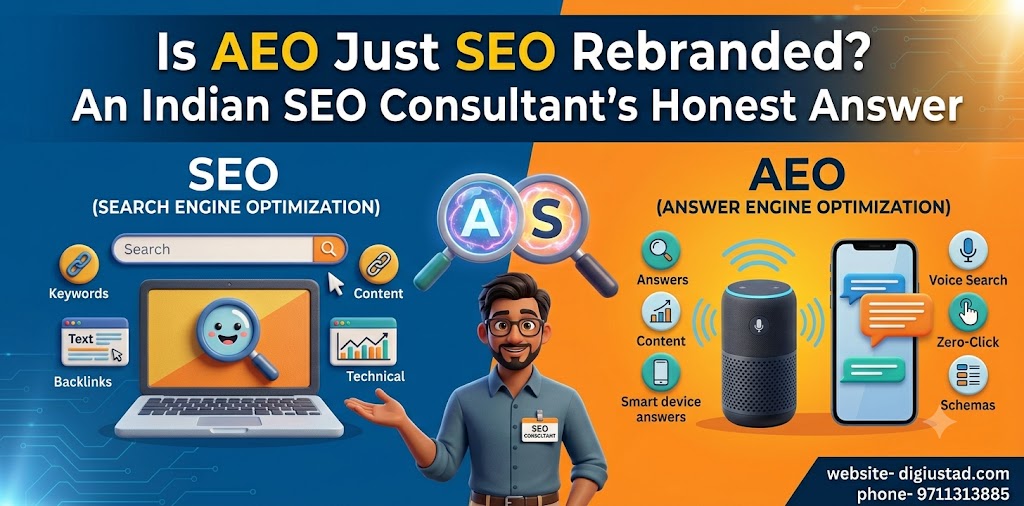 Is AEO Just SEO Rebranded- An Indian SEO Consultant's Honest Answer