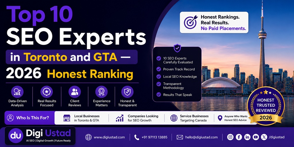 Top 10 SEO Experts in Toronto and GTA