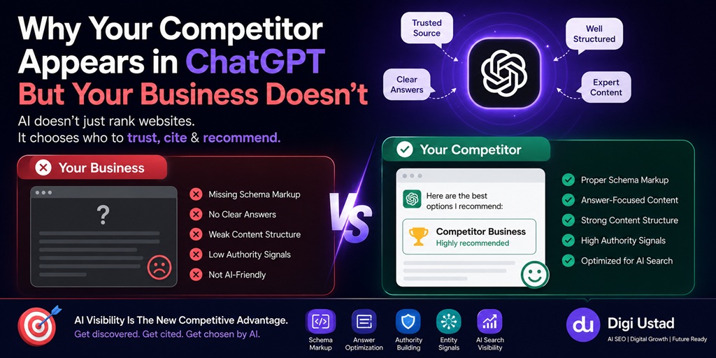 Why Your Competitor Appears in ChatGPT But Your Business Doesn't
