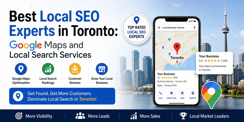 Best Local SEO Experts in Toronto offering Google Maps optimization, local search rankings, customer reviews, and local SEO services for Toronto businesses.